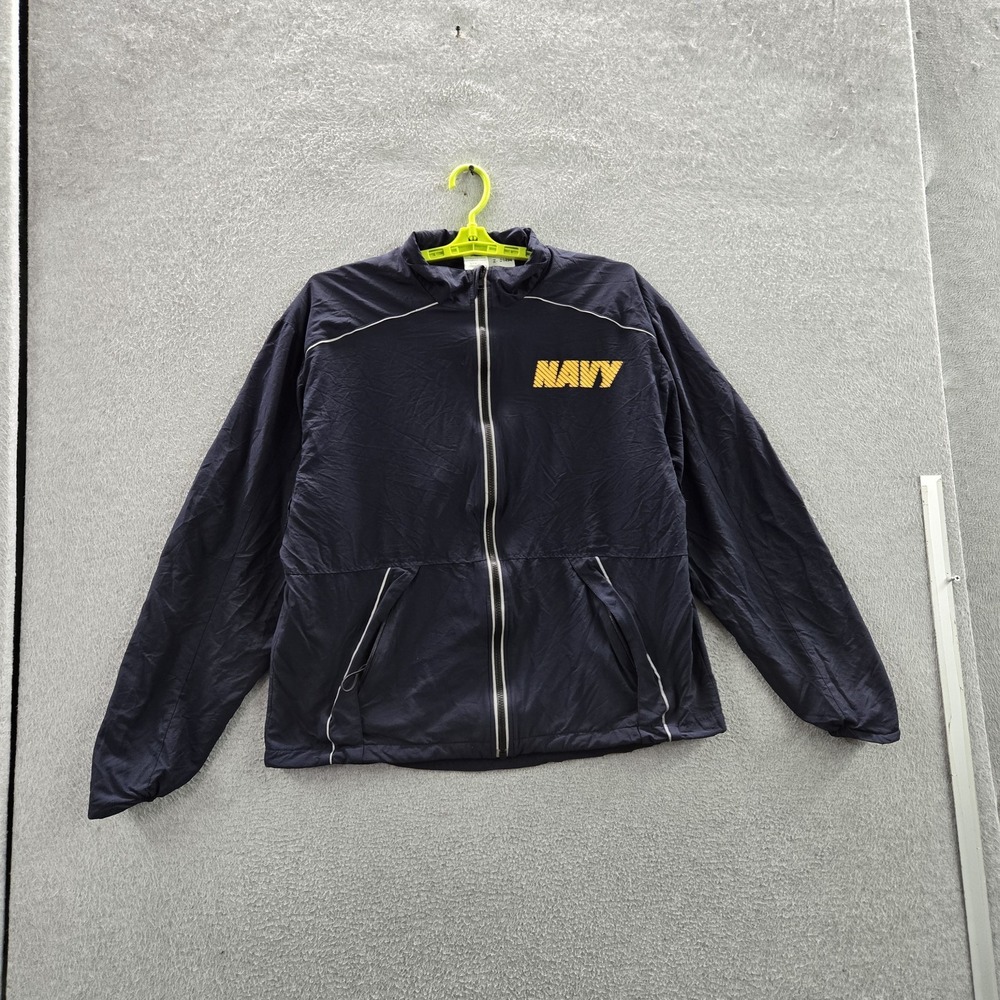 US Navy Men‎ Jacket M Text Running Jacket Activewear